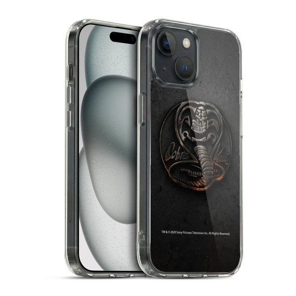 Cobra Kai Graphics Metal Logo Soft Gel Case for Apple iPhone 15 & MagSafe