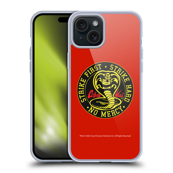 Cobra Kai Graphics Strike Logo Soft Gel Case for Apple iPhone 15 Plus & MagSafe