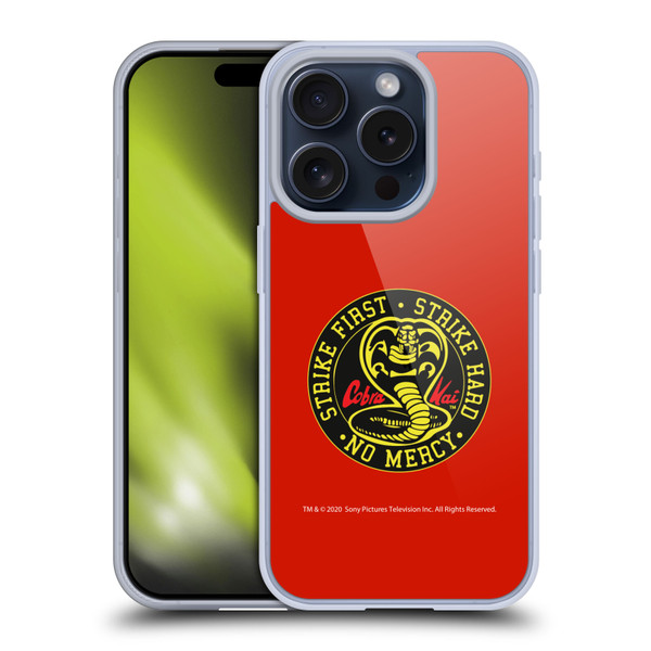 Cobra Kai Graphics Strike Logo Soft Gel Case for Apple iPhone 15 Pro & MagSafe