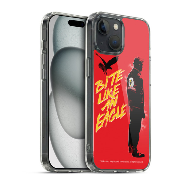 Cobra Kai Key Art Johnny Lawrence Eagle Bite Soft Gel Case for Apple iPhone 15 & MagSafe