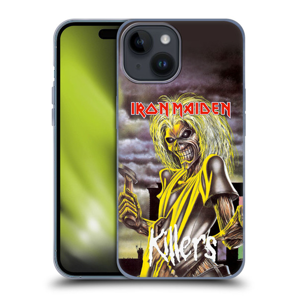 Iron Maiden Album Covers Killers Soft Gel Case for Apple iPhone 15