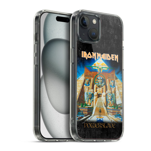Iron Maiden Album Covers Powerslave Soft Gel Case for Apple iPhone 15 Plus & MagSafe