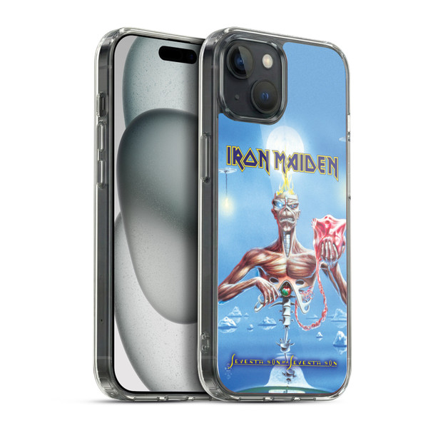 Iron Maiden Album Covers SSOSS Soft Gel Case for Apple iPhone 15 Plus & MagSafe