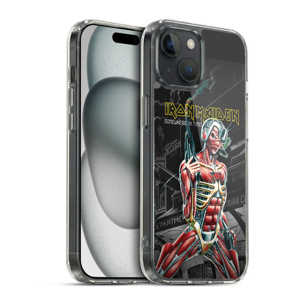 Iron Maiden Album Covers Somewhere Soft Gel Case for Apple iPhone 15 & MagSafe