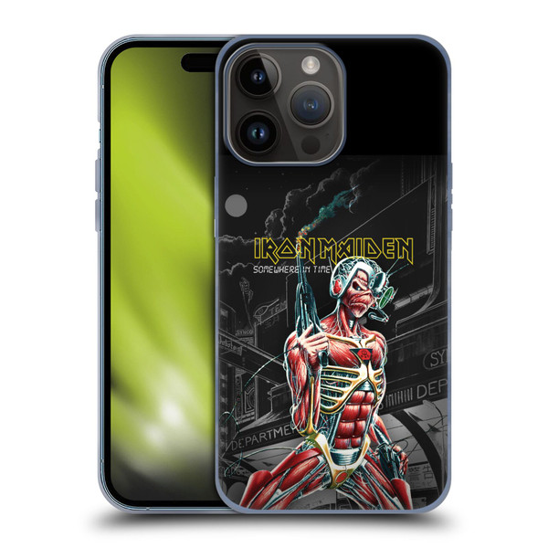 Iron Maiden Album Covers Somewhere Soft Gel Case for Apple iPhone 15 Pro Max