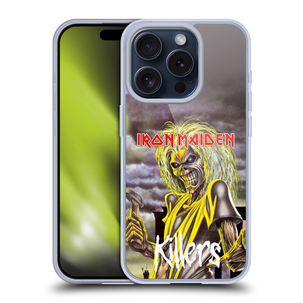 Iron Maiden Album Covers Killers Soft Gel Case for Apple iPhone 15 Pro