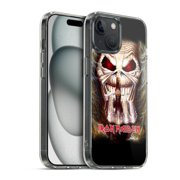 Iron Maiden Art Candle Finger Soft Gel Case for Apple iPhone 15 & MagSafe
