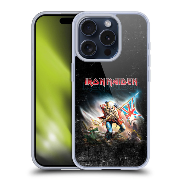 Iron Maiden Art Trooper 2016 Soft Gel Case for Apple iPhone 15 Pro & MagSafe
