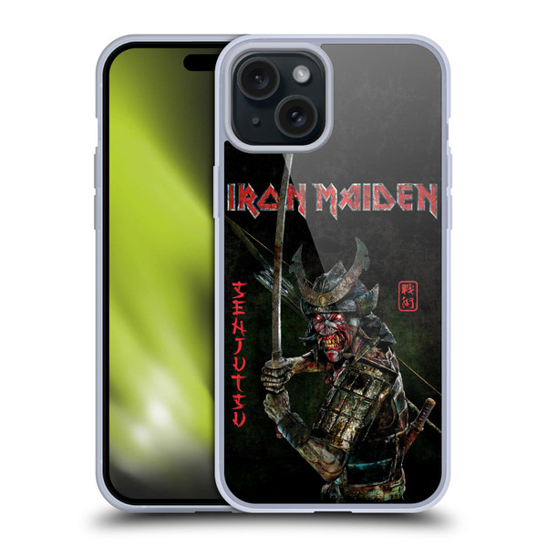 Iron Maiden Senjutsu Album Cover Soft Gel Case for Apple iPhone 15 Plus