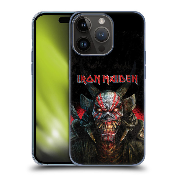 Iron Maiden Senjutsu Back Cover Death Snake Soft Gel Case for Apple iPhone 15 Pro