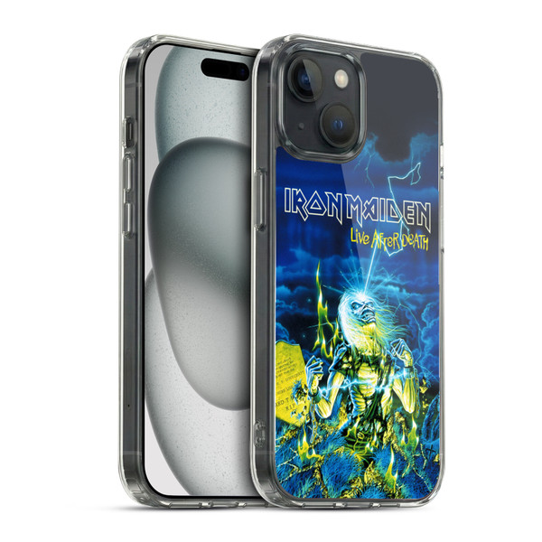Iron Maiden Tours Live After Death Soft Gel Case for Apple iPhone 15 & MagSafe