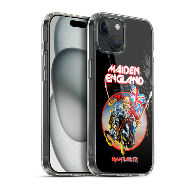 Iron Maiden Tours England Soft Gel Case for Apple iPhone 15 Plus & MagSafe