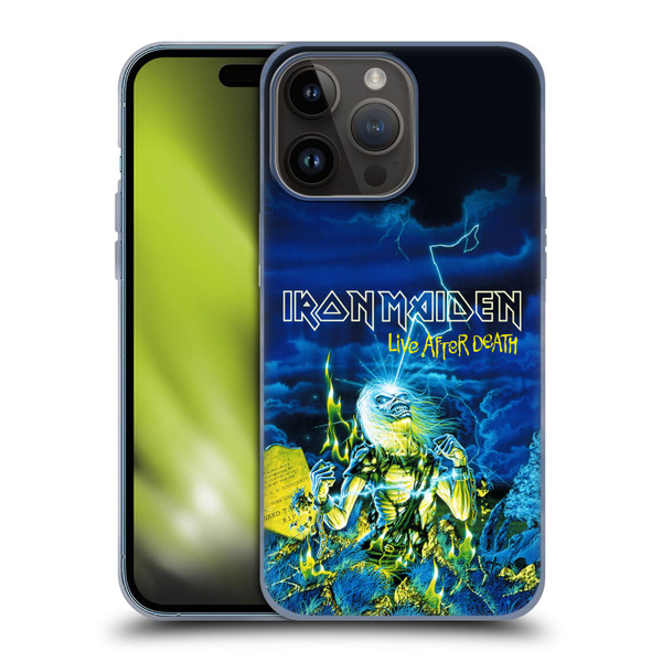 Iron Maiden Tours Live After Death Soft Gel Case for Apple iPhone 15 Pro Max