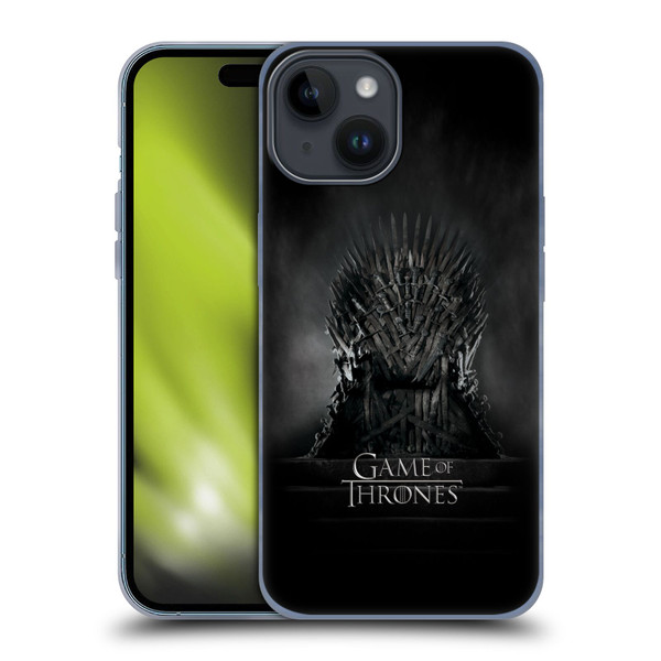 HBO Game of Thrones Key Art Iron Throne Soft Gel Case for Apple iPhone 15