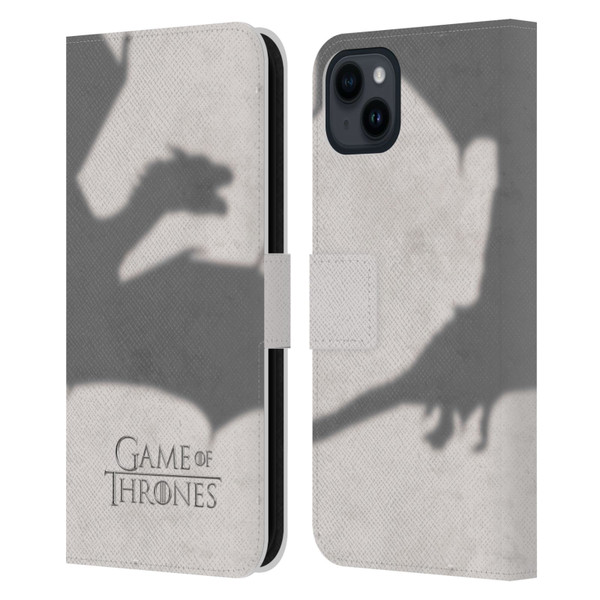 HBO Game of Thrones Key Art Dragon Leather Book Wallet Case Cover For Apple iPhone 15 Plus