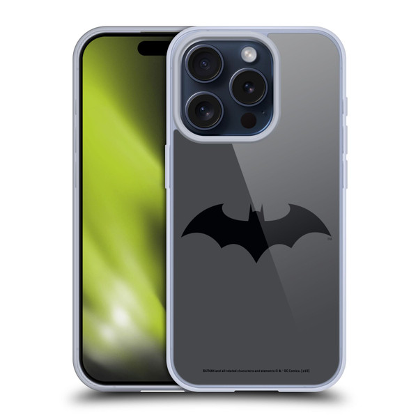 Batman DC Comics Logos Hush Soft Gel Case for Apple iPhone 15 Pro