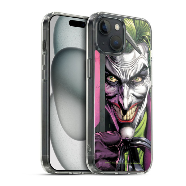 Batman DC Comics Three Jokers The Clown Soft Gel Case for Apple iPhone 15 & MagSafe