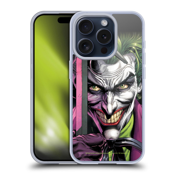Batman DC Comics Three Jokers The Clown Soft Gel Case for Apple iPhone 15 Pro & MagSafe