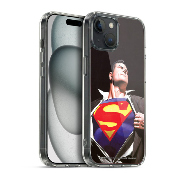 Superman DC Comics Famous Comic Book Covers Forever Soft Gel Case for Apple iPhone 15 Plus & MagSafe