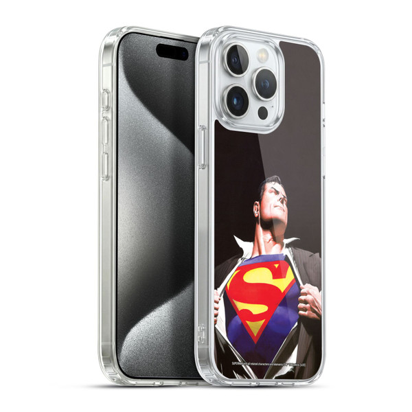 Superman DC Comics Famous Comic Book Covers Forever Soft Gel Case for Apple iPhone 15 Pro Max & MagSafe