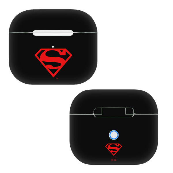 Superman DC Comics Comic Art And Logos Black And Red Vinyl Sticker Skin Decal Cover for Apple AirPods 3 3rd Gen Charging Case