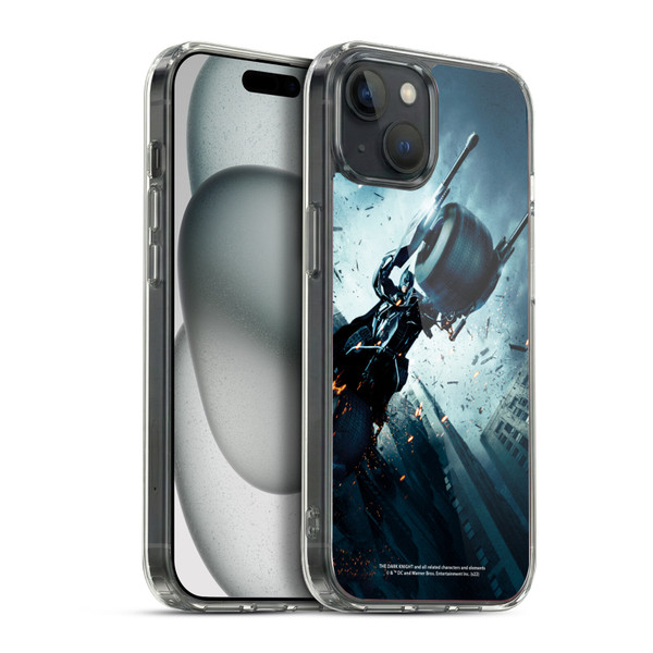 The Dark Knight Key Art Batman Batpod Soft Gel Case for Apple iPhone 15 Plus & MagSafe