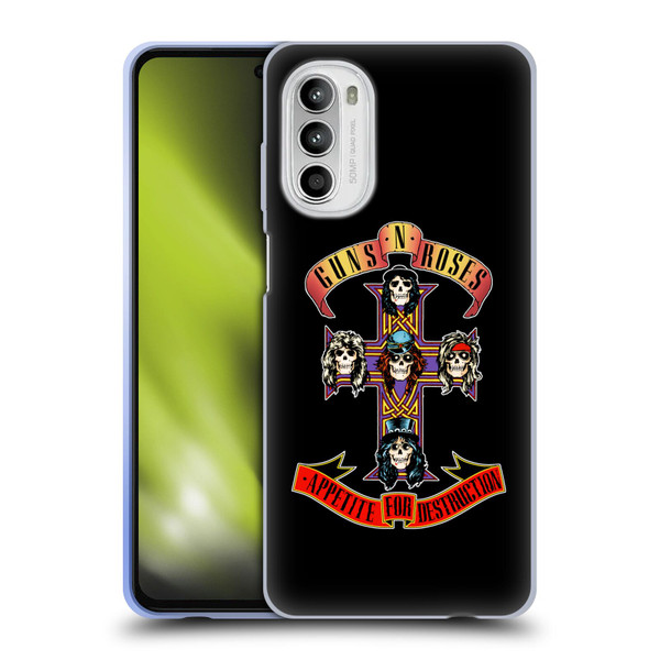 Guns N' Roses Key Art Appetite For Destruction Soft Gel Case for Motorola Moto G52