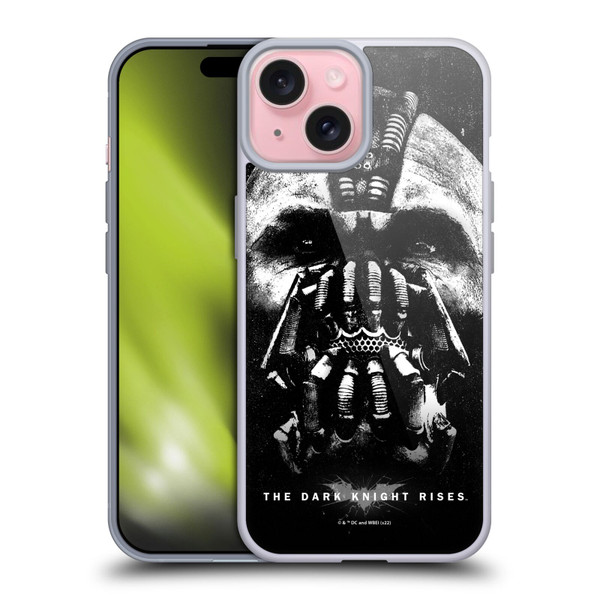 The Dark Knight Rises Key Art Bane Soft Gel Case for Apple iPhone 15