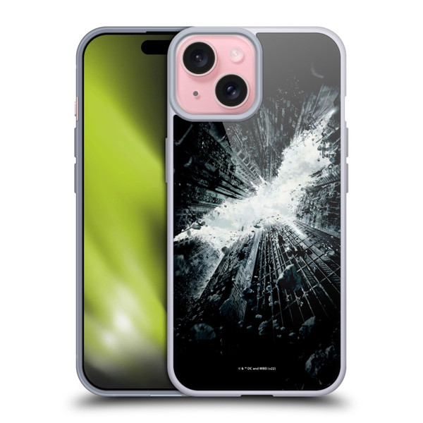 The Dark Knight Rises Logo Poster Soft Gel Case for Apple iPhone 15