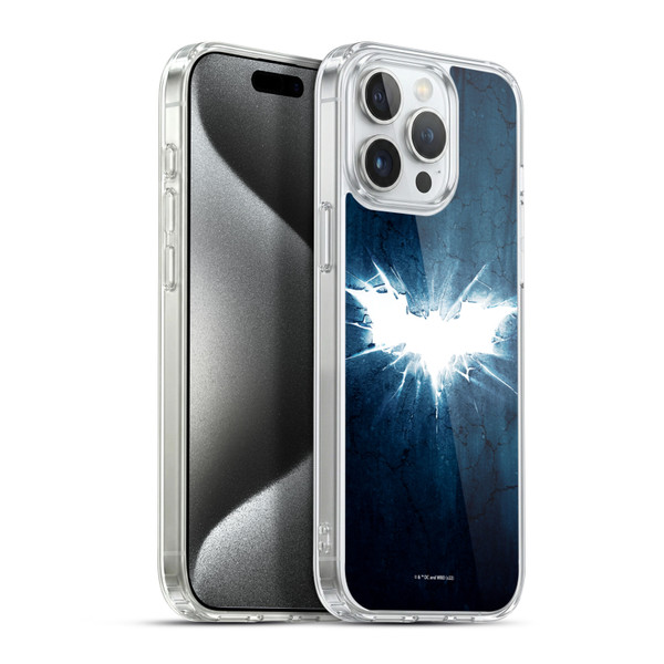 The Dark Knight Rises Logo Grunge Soft Gel Case for Apple iPhone 15 Pro Max & MagSafe
