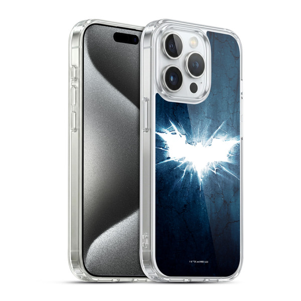 The Dark Knight Rises Logo Grunge Soft Gel Case for Apple iPhone 15 Pro & MagSafe