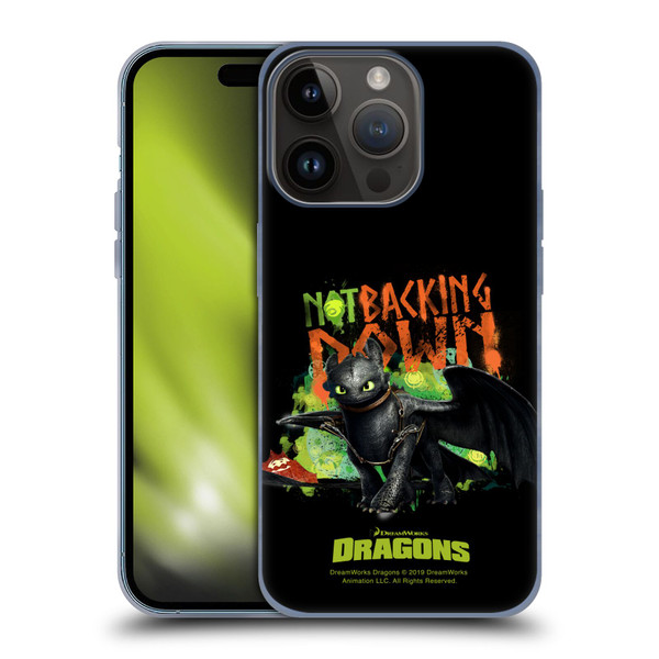 How To Train Your Dragon II Toothless Not Backing Down Soft Gel Case for Apple iPhone 15 Pro