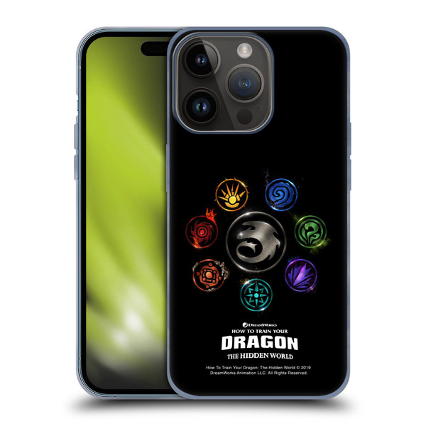 How To Train Your Dragon III Icon Art Group Soft Gel Case for Apple iPhone 15 Pro
