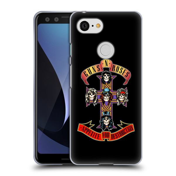 Guns N' Roses Key Art Appetite For Destruction Soft Gel Case for Google Pixel 3