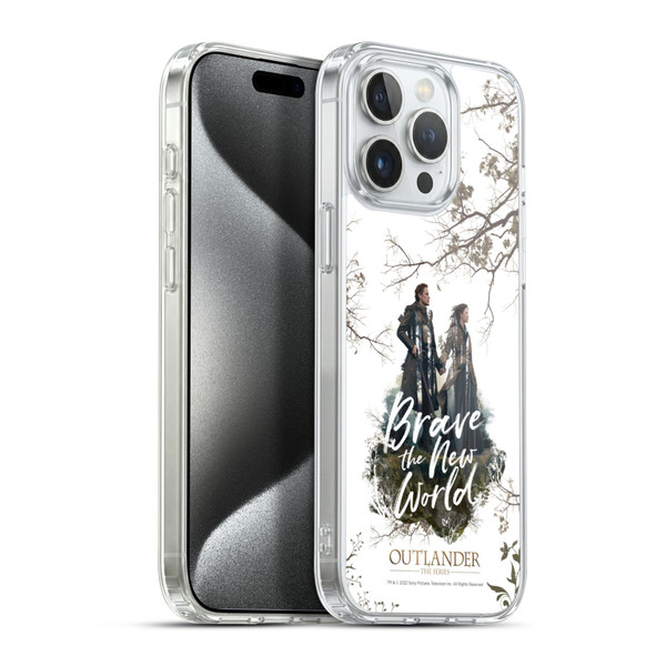 Outlander Composed Graphics Brave The New World Soft Gel Case for Apple iPhone 15 Pro Max & MagSafe