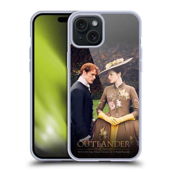 Outlander Characters Jamie And Claire Soft Gel Case for Apple iPhone 15 Plus