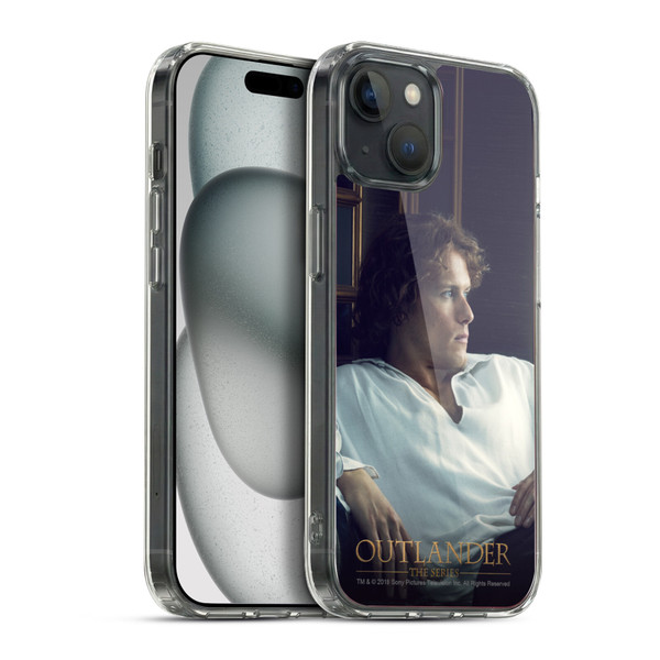 Outlander Characters Jamie White Shirt Soft Gel Case for Apple iPhone 15 Plus & MagSafe