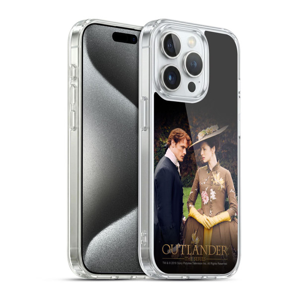 Outlander Characters Jamie And Claire Soft Gel Case for Apple iPhone 15 Pro & MagSafe