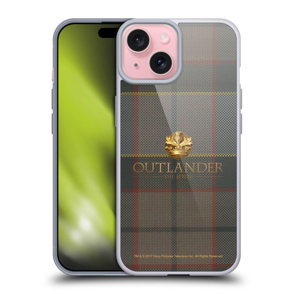 Outlander Tartans Fraser Soft Gel Case for Apple iPhone 15
