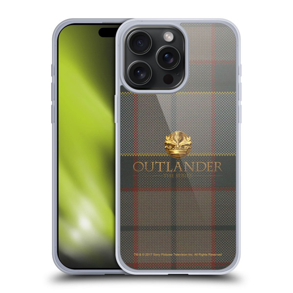 Outlander Tartans Fraser Soft Gel Case for Apple iPhone 15 Pro Max