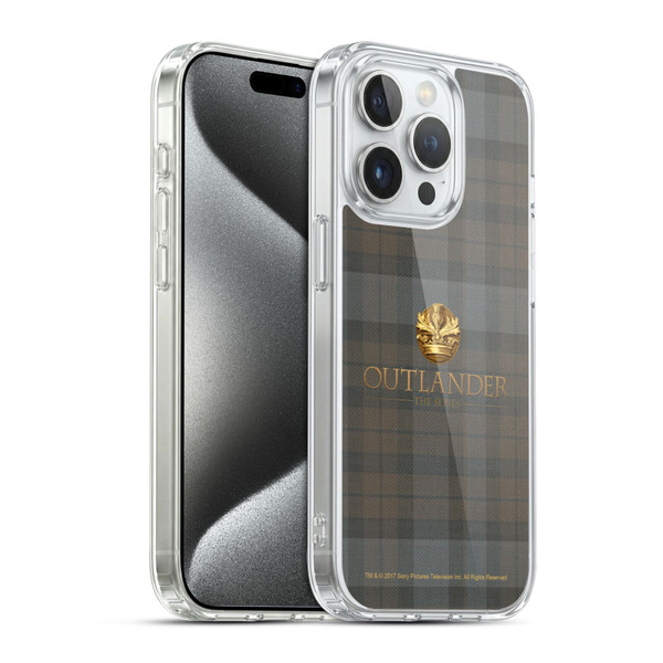 Outlander Tartans Plaid Soft Gel Case for Apple iPhone 15 Pro & MagSafe