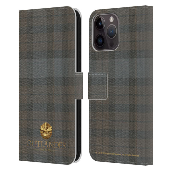 Outlander Tartans Plaid Leather Book Wallet Case Cover For Apple iPhone 15 Pro Max