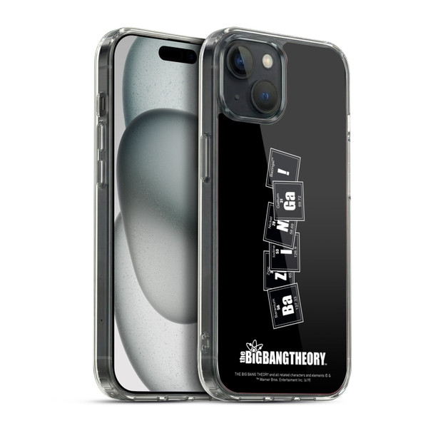 The Big Bang Theory Bazinga Elements Soft Gel Case for Apple iPhone 15 Plus & MagSafe