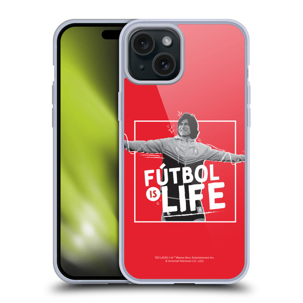 Ted Lasso Season 2 Graphics Dani Rojas Soft Gel Case for Apple iPhone 15 Plus