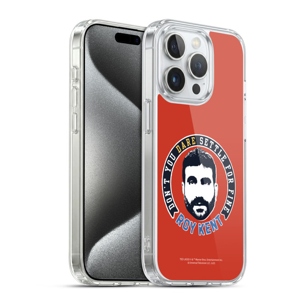 Ted Lasso Season 2 Graphics Roy Kent Soft Gel Case for Apple iPhone 15 Pro & MagSafe