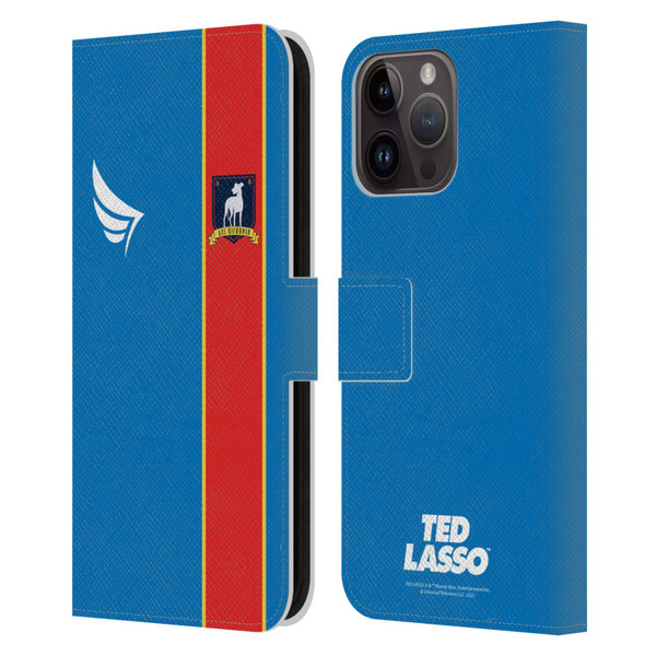 Ted Lasso Season 1 Graphics Jersey Leather Book Wallet Case Cover For Apple iPhone 15 Pro Max
