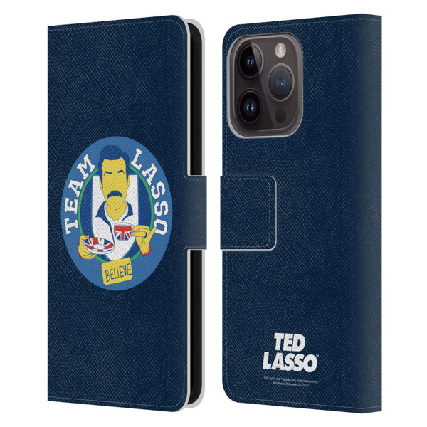 Ted Lasso Season 1 Graphics Team Lasso Leather Book Wallet Case Cover For Apple iPhone 15 Pro