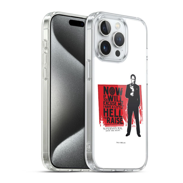 Supernatural Graphic Sam, Dean & Castiel Soft Gel Case for Apple iPhone 15 Pro & MagSafe