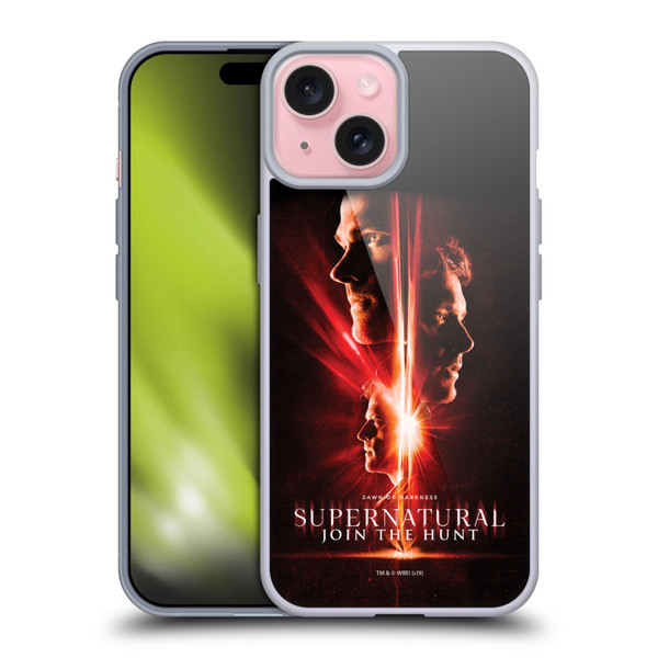 Supernatural Key Art Sam, Dean & Castiel Soft Gel Case for Apple iPhone 15 & MagSafe