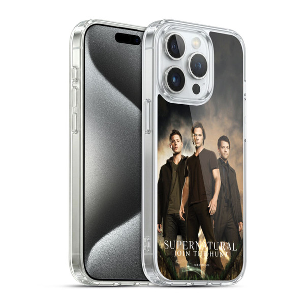 Supernatural Key Art Sam, Dean & Castiel 2 Soft Gel Case for Apple iPhone 15 Pro & MagSafe